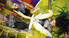 Thumbnail of Inked Girls Take On Huge Toys, Getting Their Holes Gaped Wide