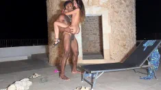 Thumbnail of Italiana Pequena Muy Cachonda Se Folla Una BBC En La Torre Di Foxi De Italia
