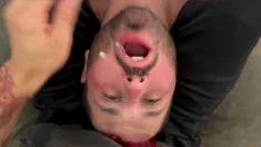 Thumbnail of Taping A Shoe To A Fags Head, Humiliate, Dominate, Stomp, And Ball Busting SERVE ME!
