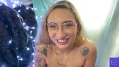 Thumbnail of Nina Nova Gets Her Glasses Covered With Cum