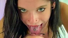 Thumbnail of Petite Brunette Samantha Black Sloppy Toppy Masterclass