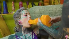 Thumbnail of 2 Heavy Tattoo Girls Get Ass Fucked By A Big Dick