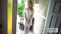 Thumbnail of Horny Blonde Nikole Nash Takes Bryan Gozzling's Large Cock Up Her Ass!