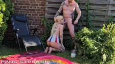 Thumbnail of Kyra Sex Outdoor Vegetables In Ass, Milk Overflow [BTS]