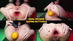 Thumbnail of ANAL ORANGE GAPING BUTTHOLE (Hardcore, Teen, Gape, Huge Toy, Doggystyle, All Natural, Girl Next Door, Butt Plug, Glasses, Fishnet, Orgasm, Destroyed Asshole, Farts, Brunette, Latin, Close Up, Farting)