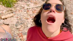 Thumbnail of Threesome ,Two Sluts Thirsty For Yellow Piss, Drink More Than 3 Liters In Public, Argentinian National Park!!