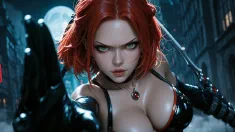 Thumbnail of Bloodrayne’S Crimson Thirst Can’T Be Quenched ~ AI-Generated
