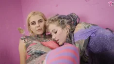 Thumbnail of Tattooed ALT Girls Having Wild Lesbo Fun With Strap On