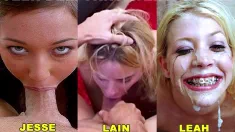 Thumbnail of Teen Deepthroaters Volume 22 - 3 Amazing 18 & 19 YO Deepthroat Blowjobs - Featuring Jesse Jordan, Lain Oi, Leah Luv