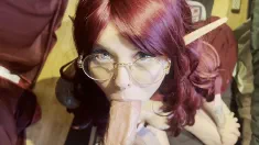 Thumbnail of YEG AUBURN WITCH BJ AND SOLO Hard Facefuck For Round Ass Cosplay Witch - Oliva Jarden
