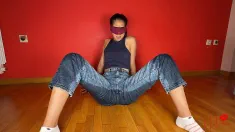 Thumbnail of First Jeans Wetting Tease By Cute Asian Girl - Luna Wets The Floor & Crawls All Over It – Naughty Amateur Pee Tease With A Soaked Tight Ass - Buy My Video & Make Me Do More Hot Pee Play!