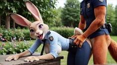 Thumbnail of Furry Zootopia: Judy Hopps And Nick Wilde - ?unning Fox Fucks Bunny After Work