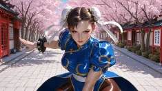 Thumbnail of Chun Li Blossoms And Sunlight (AI)