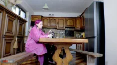 Thumbnail of Lady Lazarus - Busty Redhead MILF With Hairy Pussy Fucked Hard At Breakfast
