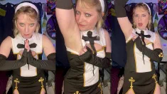 Thumbnail of Smelly Armpits Humiliates Nun!