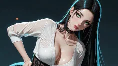 Thumbnail of She Bends The Line You Follow (AI Video)