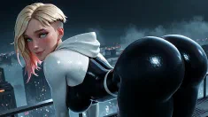 Thumbnail of Spider Gwen Late Night Cravings (AI Video)