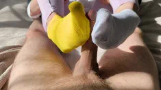 Thumbnail of Sunny Summer Sockjob In Mismatched Socks