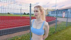 Thumbnail of Soccer Coach Fucks And Creampies Me In Public!