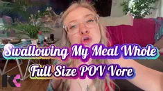 Thumbnail of Swallowing My Meal Whole Full Size POV Vore