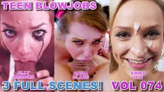 Thumbnail of Teen Blowjob Compilation Vol 74 - Ally Brooks, Anna Blaze, Emma Hixx