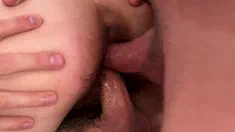 Thumbnail of Big Bush Slut Gets DVP & Hunk Gets ROUGH ANAL Bi MMF - Steve Rickz, Derek Kage, Chloe Kreams