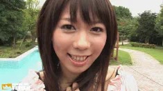 Thumbnail of Japanese Girl Masturbate With Toys Outside And Sits On A Man's Face