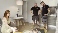 Thumbnail of Katie Cooper Gets Double Teamed By The Tradies!