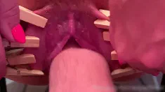 Thumbnail of Clamped Pussy Gets Fisted Hard!