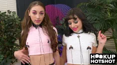 Thumbnail of Costume Sluts Aria And Tiana Drain Bryan's Cock