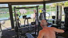 Thumbnail of Hot Trans Sofia Gets Her Ass Gaped In The Gym By The Lake.