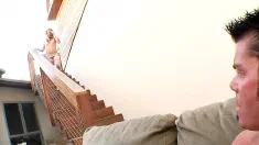Thumbnail of Kelly Leigh Sucks And Fucks Cheyne Collins In Fishnets