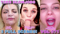 Thumbnail of Teen Blowjob Compilation Vol 71 - 3 Full Big Dick POV Blowjobs - Alex Little, Anastasia Rose, Nadya Nabakova