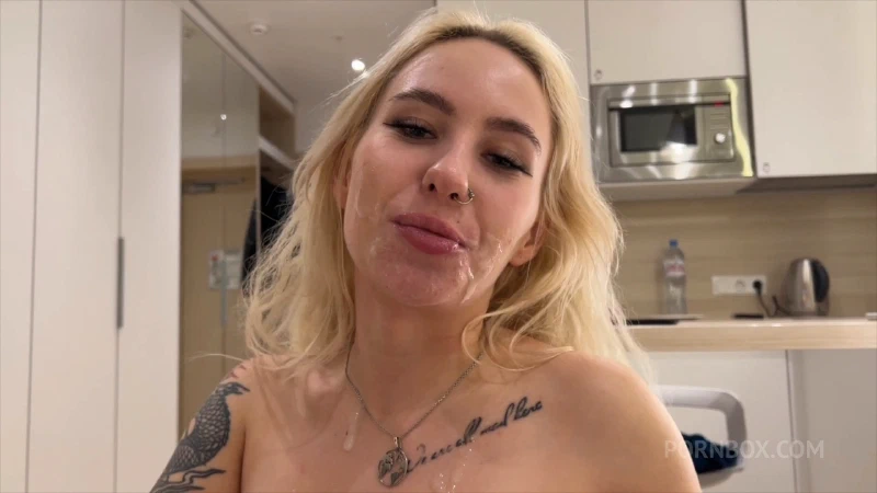 Smiling with a facial